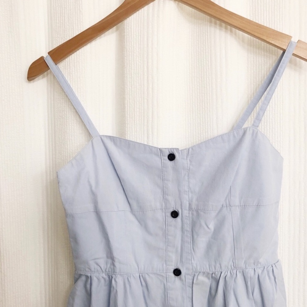 Solid & Striped Button Up Tiered Midi Dress - image 8